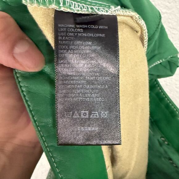 Free People The it Factor Vegan Pants in green Boho Hippie Pop of Color Goblin - Picture 8 of 9